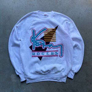 Vintage 90’s Kenny Rogers Sweatshirt Crewneck Men’s Large USA MADE Anvil